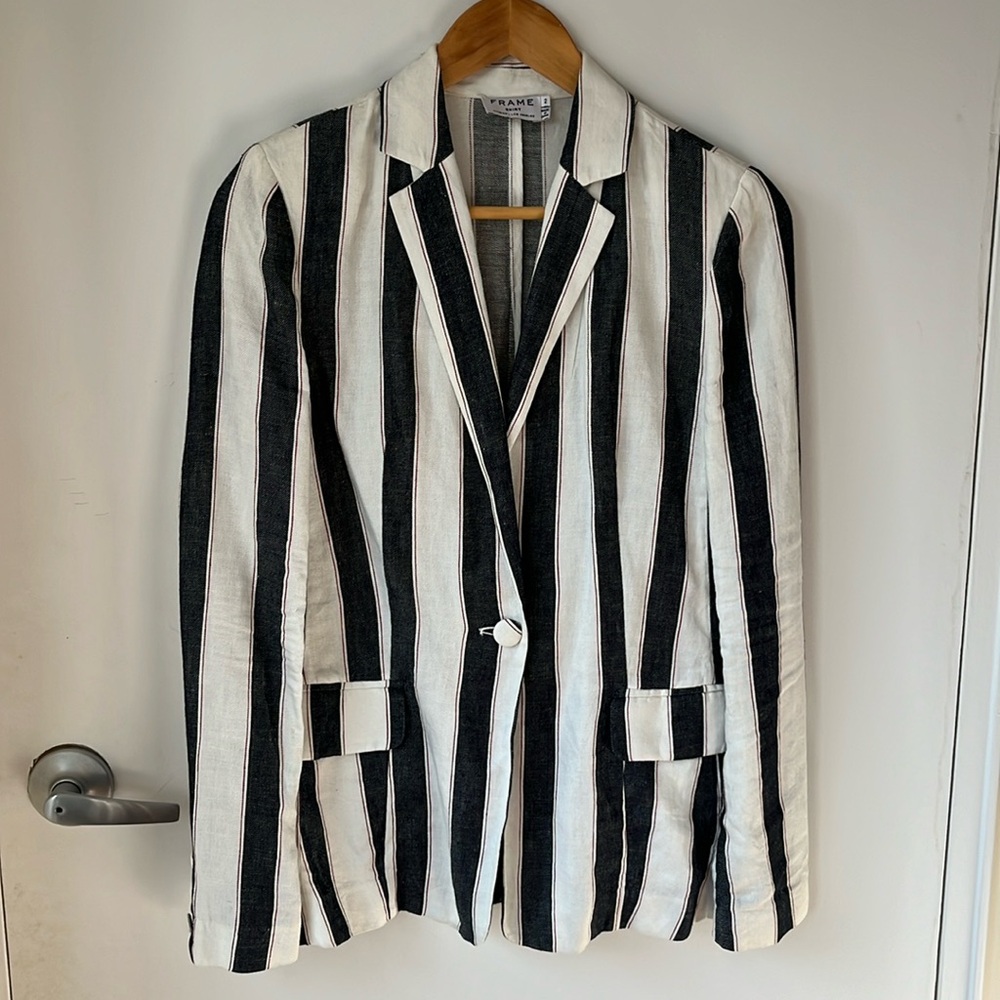 Frame Linen blazer